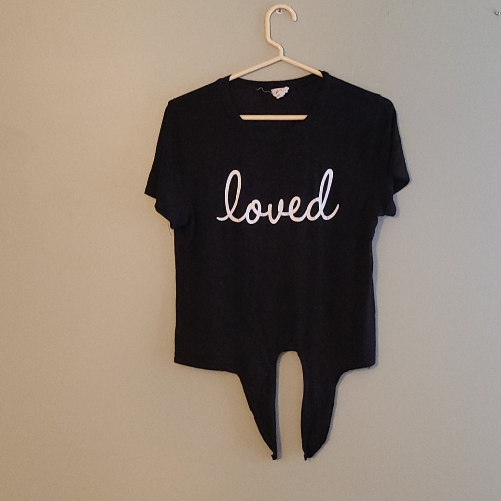 Black loved tee shirt